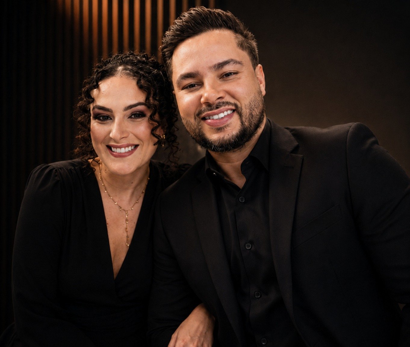 Thuany e José Victor, proprietários da P2 Engenharia e Avaliações